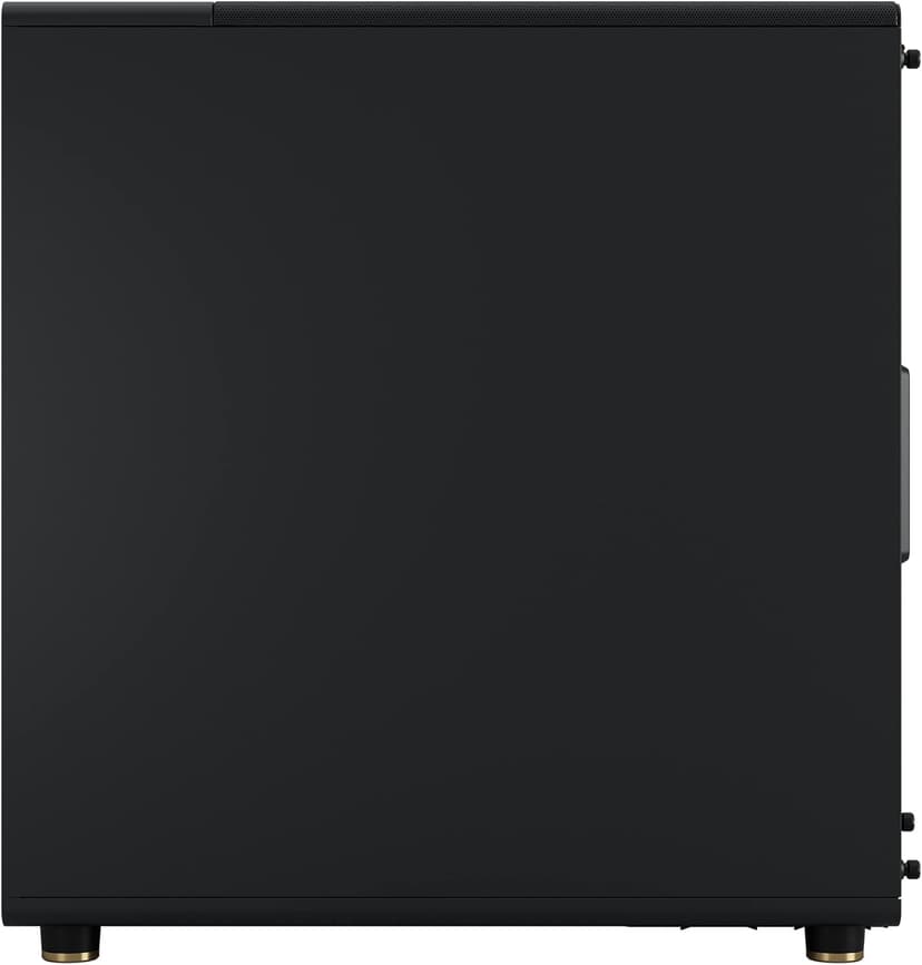 Fractal Design North Charcoal Black Tempered Glass Dark - Genuine Walnut Wood Front - Glass Side Panel - Two 140mm Aspect PWM Fans Included - Type C USB - ATX Airflow Mid Tower PC Gaming Case