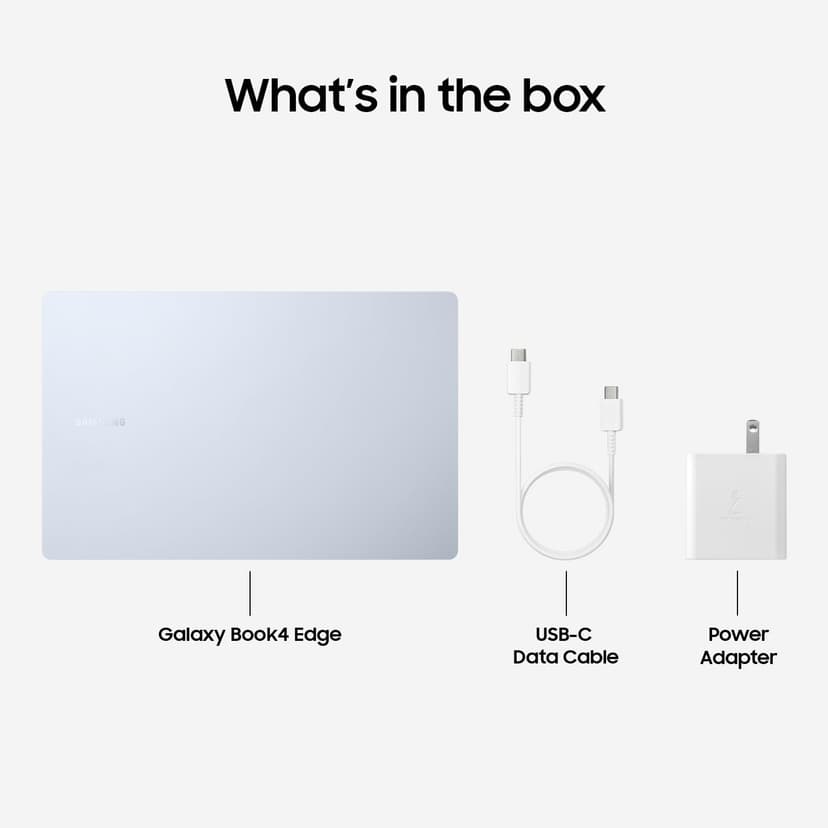 SAMSUNG 15” Galaxy AI Book4 Edge PC Laptop Computer, Snapdragon X Plus Processor, Live Captions, FHD LED Anti-Glare Display, Long-Lasting Battery, 2024 Version, NP750XQA-KB2US
