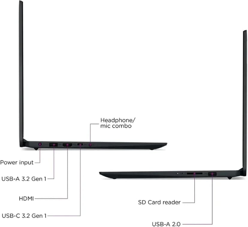 Lenovo IdeaPad Laptop with Microsoft Office and 1TB Cloud Storage (1-Year)| 15.6 inch HD Computer| 16GB RAM| 128GB eMMC & 128GB Portable SSD| Intel 2-Core CPU| Webcam| AI-Powered Windows 11| LE Bundle