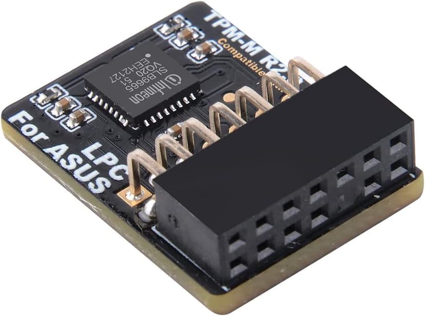 TPM2.0 Module LPC 14Pin Module with Infineon SLB9665 for ASUS Motherboard Compatible with TPM-M R2.0