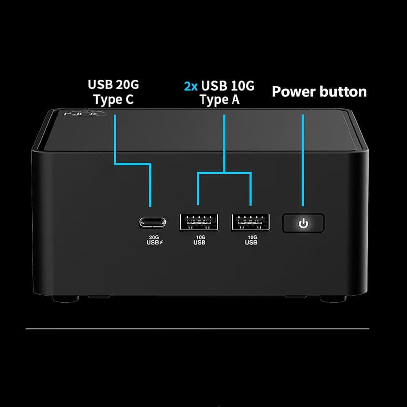 NUC 15 Pro Ultra 7 255H Mini PC, 16 cores, max 5.1 GHz, DDR5 6400, WiFi 7 & Thunderbolt 4, PCIe 4.0×4, Industrial Compact Desktop