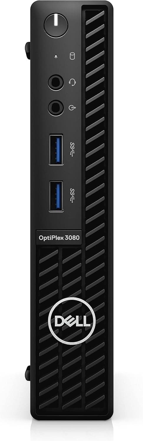 Dell OptiPlex 3000 3080 Desktop Computer - Intel Core i3 10th Gen i3-10100T Quad-core (4 Core) 3GHz - 8GB RAM DDR4 SDRAM - 256GB SSD - Micro PC (KT0JX) (Renewed)