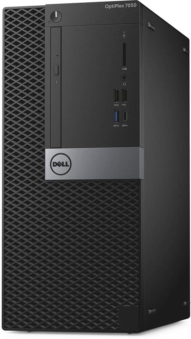 Dell Optiplex 7050 MT Desktop Computer PC, 7050 Mini Tower, Quad Core i5-7500 3.4GHz up to 3.80GHz, 16GB RAM, 512GB SSD, Wireless Keyboard, Win10 pro(Renewed)