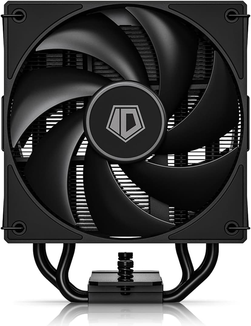 ID-COOLING FROZN A410 DK CPU Cooler, All-Black Layout Single Tower with 2x120mm FDB Fans in a Push-Pull Configuration, Noninterference with RAM, Compatible with Intel and AMD Latest Sockets