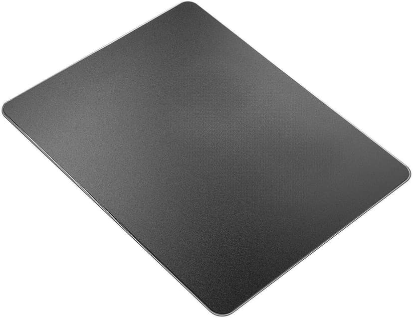 Vaydeer Hard Metal Mouse Pad for Desk Black Metal Aluminum Mouse Pad Mat Smooth Magic Ultra Thin Double Side Mouse Mat Waterproof for Gaming and Office, 9.05X7.08 Inch