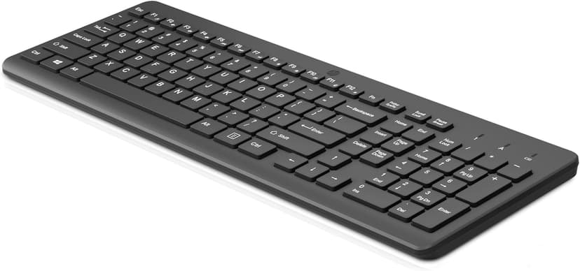 HP 220 Wireless Keyboard - 2.4GHz Connectivity w/Data Encryption - Low-Profile Chiclet Keys - Win/Mac - Laptop, PC Compatible - Shortcut Keys & Num Pad - LED Num, Caps, & Scroll Lock