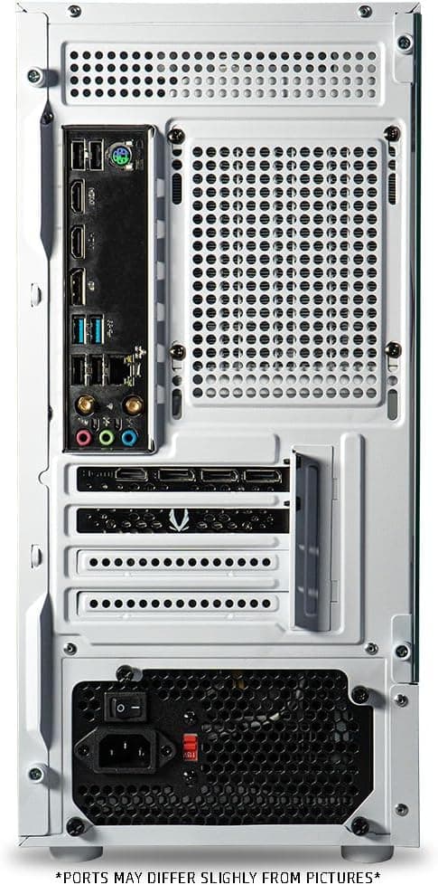 ViprTech Stryker 4.0 Liquid-Cooled PC - AMD Ryzen 7 (4.4GHz Turbo), RTX 4060 8GB, 32GB DDR4 3200, 1TB NVMe SSD, 700W PSU, WiFi BT, Win 11 Pro, RGB, Gaming Desktop Computer Prebuilt, White