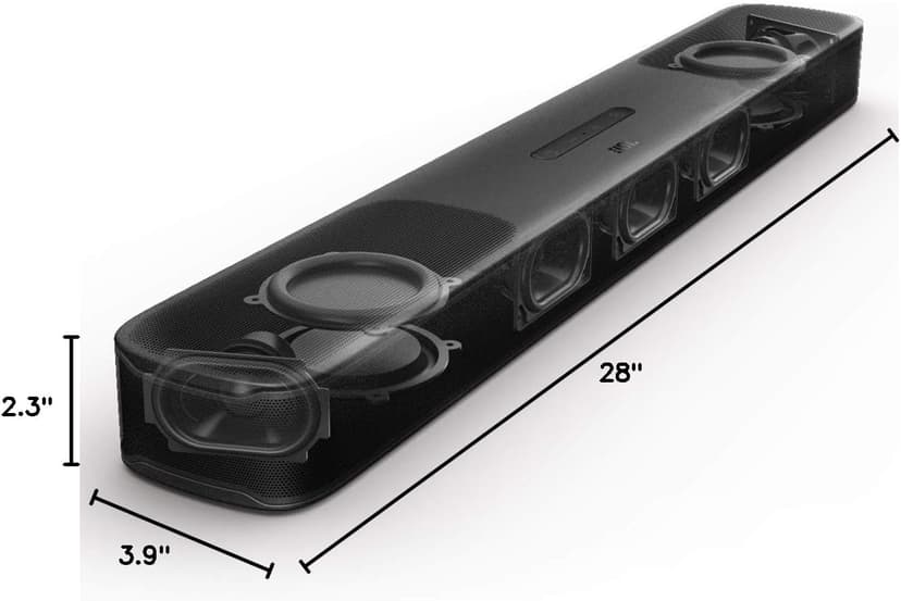 JBL BAR5.0 5-Channel Multibeam Soundbar with Dolby Atmos Virtual Grey, Black