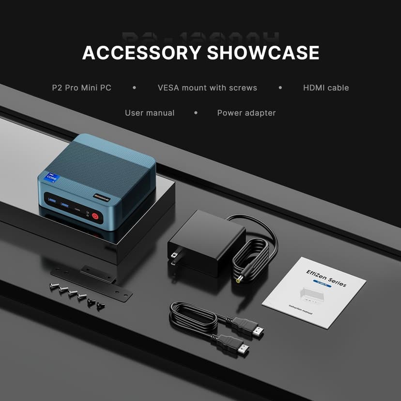 Mini PC P2 Pro, Intel i9 12900H(14C/20T, up to 5.0 GHz) Thunderbolt 4 Mini Computers, 32GB DDR5, Dual Channel RAM, 1TB PCIe 4.0 NVMe SSD, Dual 2.5G LAN, WiFi 6E/BT5.2