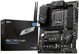 MSI PRO Z790-P WiFi ProSeries Motherboard (Supports 12th/13th/14th Gen Intel Processors, LGA 1700, DDR5, PCIe 5.0, M.2, 2.5Gbps LAN, USB 3.2 Gen2, HDMI/DP, Wi-Fi 6E, Bluetooth 5.3, ATX) (Renewed)