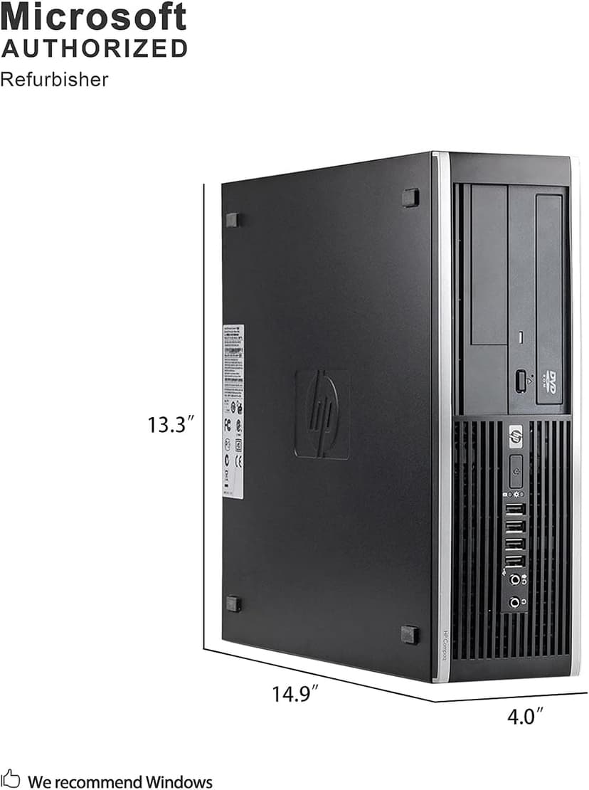 HP Elite 8300 Business Desktop, Intel Quad Core i7 3770 3.4Ghz, 32GB DDR3 RAM, 2TB Hard Drive, DVDRW, Windows 10 Home (Renewed)