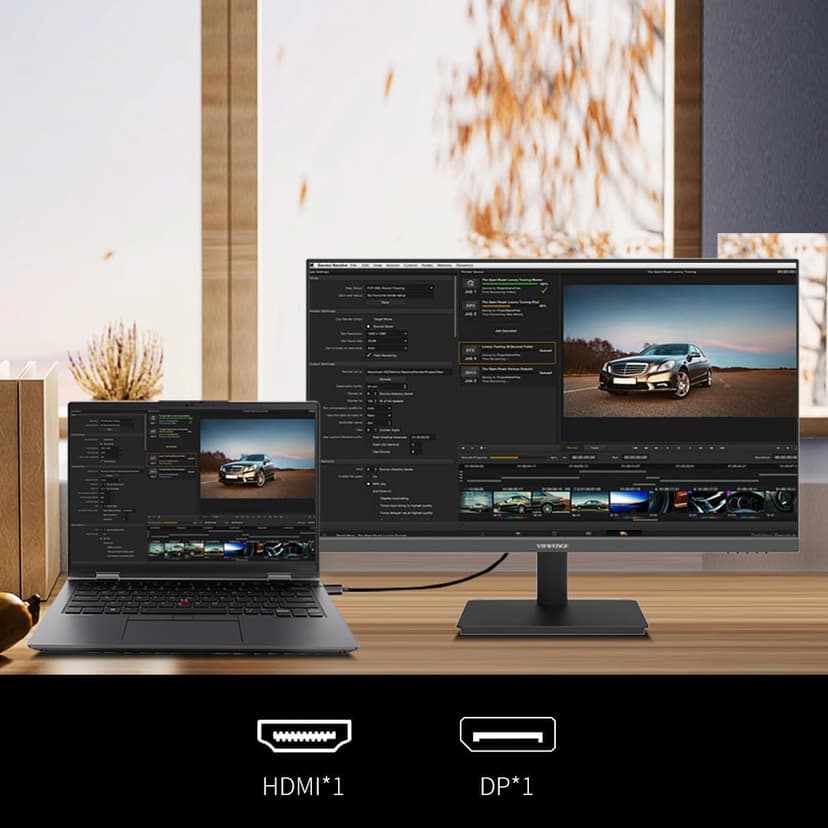 27 inch Monitor 2560 x 1440p 75hz IPS Computer Monitor QHD with HDMI, DP and Wall Mountable | Eye Protection 2K Monitor for Working and Gaming