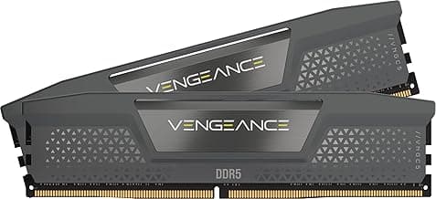 CORSAIR Vengeance DDR5 RAM 64GB (2x32GB) 6000MHz CL38-44-44-96 1.35V AMD Expo Intel XMP 3.0 Desktop Computer Memory – Gray (CMK64GX5M2B6000Z38)