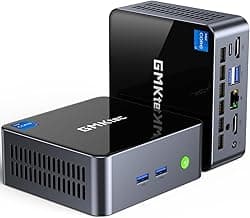 GMKtec Mini PC Intel Core i7-1195G7 (up to 5.0 GHz) 32GB DDR4 1TB SSD Desktop Mini Computers WiFi 6, BT 5.2/ DP, HDMI/RJ45 2.5G/USB4.0