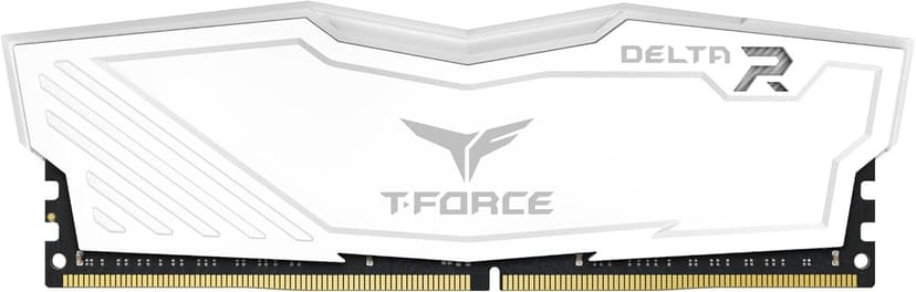 TEAMGROUP T-Force Delta RGB DDR4 16GB (2x8GB) 3200MHz (PC4-25600) CL16 Desktop Memory Module ram White - TF4D416G3200HC16CDC01