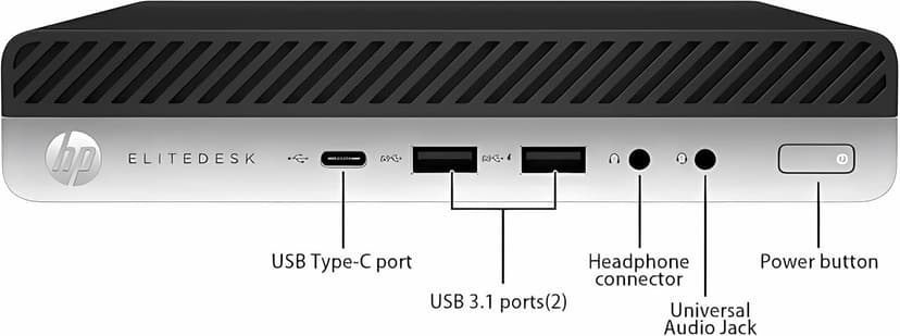 HP EliteDesk 800 G3 Mini Desktop Computer, Intel Quad-Core i5-6500T, 16GB DDR4 RAM, 256GB SSD, Keyboard&Mouse, VGA, DP, Windows 10 Pro (Renewed)