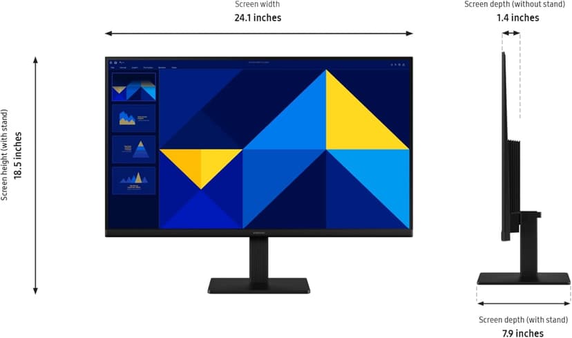 SAMSUNG 27" (S30GD) Essential Monitor with IPS Panel and Tilt Only Stand, 100Hz Refresh Rate, Ergonomic Design, Advanced Eye Care, Game Mode, LS27D304GANXZA