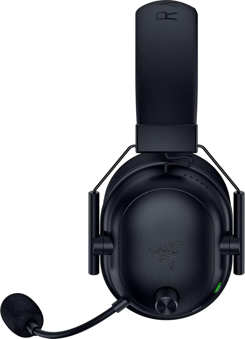 Razer BlackShark V2 HyperSpeed Wireless Gaming Headset: 280g Lightweight - THX Spatial Audio - Bendable Mic - 50mm Drivers - 2.4GHz, Bluetooth or USB - 70 Hr Battery w/USB Type C Charging - Black