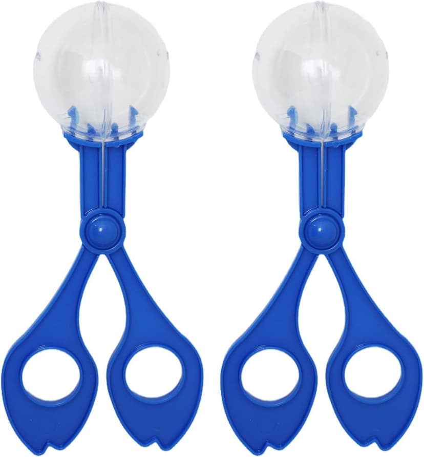 2-Pcs Blue Nature Exploration Tools - Ergonomic Scoopers and Clamps for Field Research and Outdoor Activities, Durable Plastic Design with Non-Slip Grip