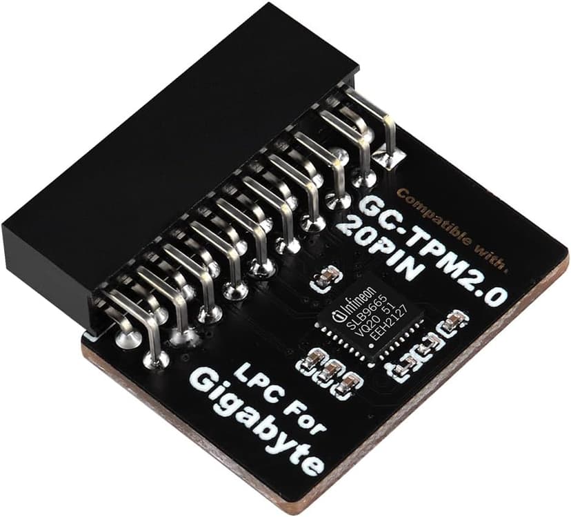 TPM2.0 Module LPC 20Pin Module with Infineon SLB9665 for Gigabyte Motherboard Compatible with GC-TPM2.0