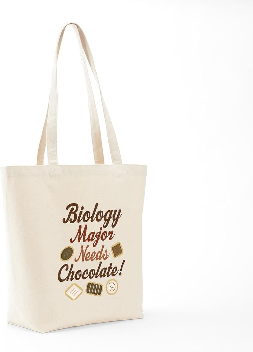 CafePress Biology Major Gift Tote Bag Reusable Natural Beige Canvas Shopping Bag