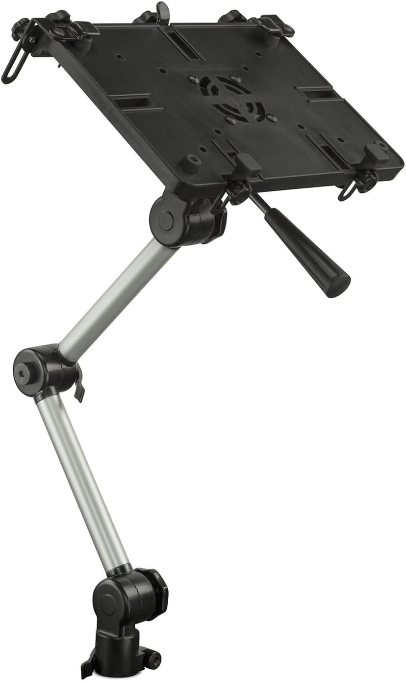 Mount-It! Laptop Vehicle Mount, No-Drill Computer Seat Mount, Full Motion Adjustable Design for Auto, Truck, Car, Van Use