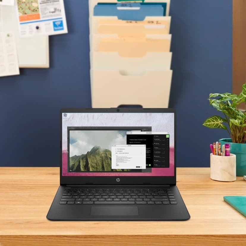 HP 14-dq0706tg 14 Inch HD Touchscreen Laptop Intel Celeron N4120 4GB DDR4 RAM 64GB eMMC UHD Graphics 600 Windows 11 Home S HD Camera Dual Speaker SD Reader HDMI USB C Fast Charge, Jet Black (Renewed)