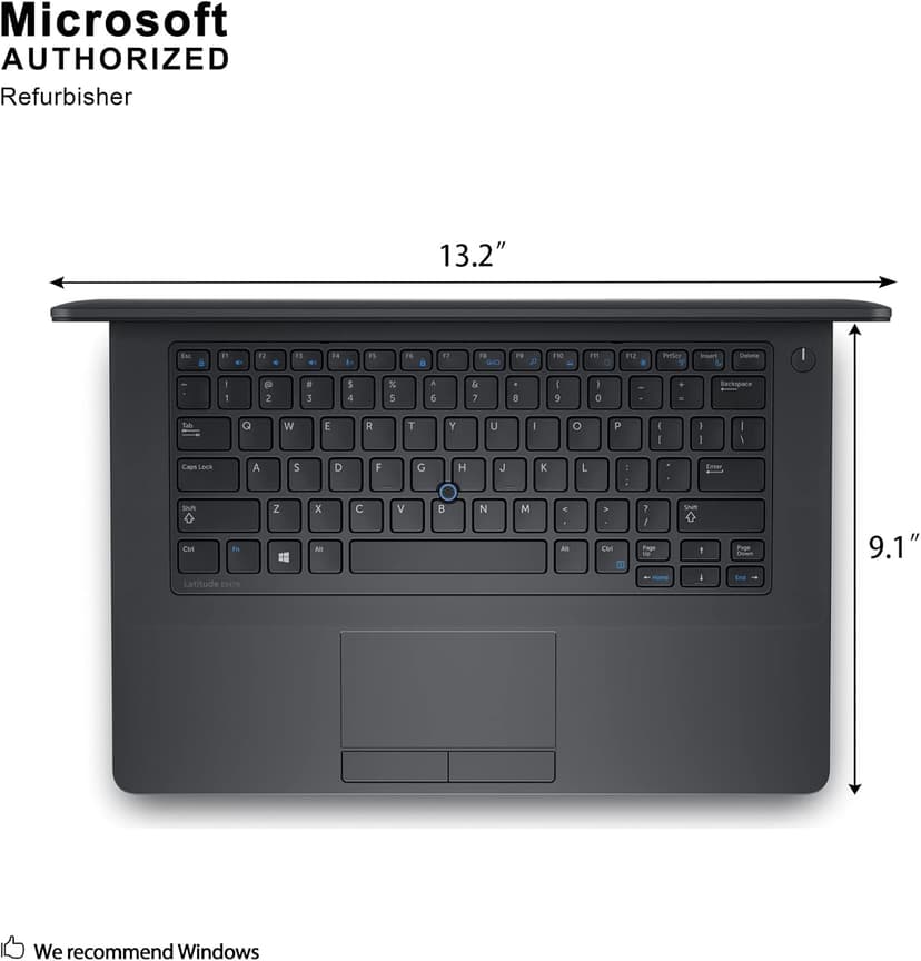 Fast Dell Latitude E5470 HD Business Laptop Notebook PC (Intel Core i5-6300U, 8GB Ram, 256GB Solid State SSD, HDMI, Camera, WiFi, SC Card Reader) Win 10 Pro (Renewed)