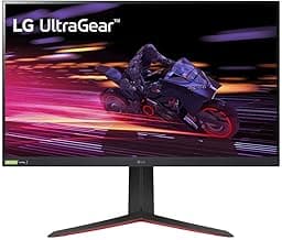 LG 32GP750-B 32 Inch QHD (2560 x 1440) IPS UltraGear Gaming Monitor with 1ms (GtG) and 165Hz Refresh Rate, NVIDIA G-SYNC Compatible with AMD FreeSync Premium, Tilt/Height/Pivot Adjustable - Black