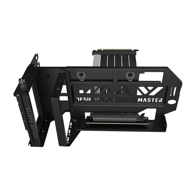 Cooler Master MasterAccessory Vertical GPU Card Holder Kit V3 Black, Premium Riser Cable PCI-E 4.0 x16-165mm, PCIe 3.0 Compatible, Adjustable Length for E-ATX|ATX|Micro ATX Case (MCA-U000R-KFVK03)