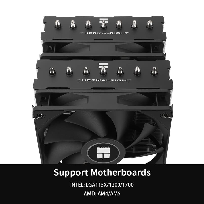 Thermalright PS120SE ARGB CPU Air Cooler, 7 Heat Pipes CPU Cooler,Dual 120mm TL-C12B-S V2 PWM Fan, AGHP 4.0 Technilogy, S-FDB Bearing, for AMD AM4 AM5/Intel 1700/1150/1151/1200, PC Cooler