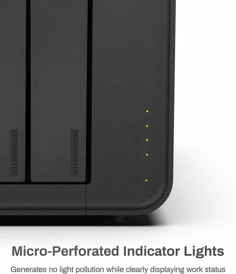 TERRAMASTER F4-212 4 Bay NAS - Quad Core CPU, 2GB DDR4 RAM, Network Attached Storage Personal Cloud with Rich Backup Solutions (Diskless)