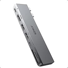 Anker USB C Hub for MacBook, 7-in-2 with 4K HDMI, Compatible with Thunderbolt 4, 1 Type C and 2 USB A Data Ports for MacBookPro 13 Inch, MacBookAir M1 / M2, and More