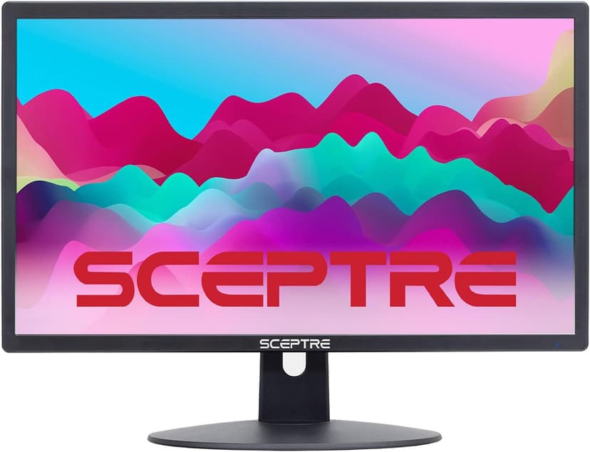 Sceptre 22-Inch 75Hz 1080p LED Monitor HDMI VGA Build-in Speakers, Brushed Black 2019 (E225W-19203S),Metal Black