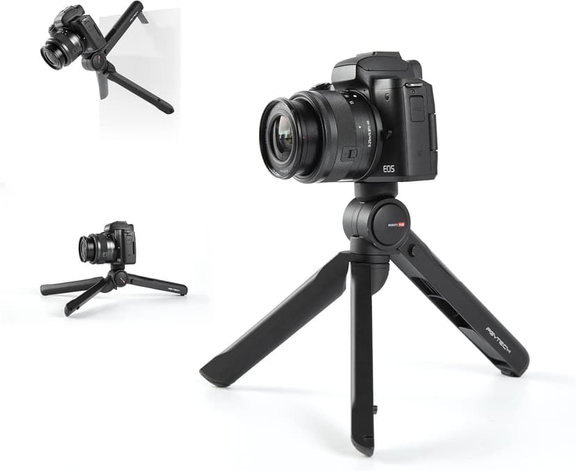 PGYTECH MANTISPOD 2.0 Mini Camera & Cell Phone Vlogging Tripod | 5 Modes Small Travel Flexible DSLR Pocket Stand | Video Vlog Desktop Shooting Selfie Mount Black