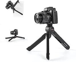 PGYTECH MANTISPOD 2.0 Mini Camera & Cell Phone Vlogging Tripod | 5 Modes Small Travel Flexible DSLR Pocket Stand | Video Vlog Desktop Shooting Selfie Mount Black
