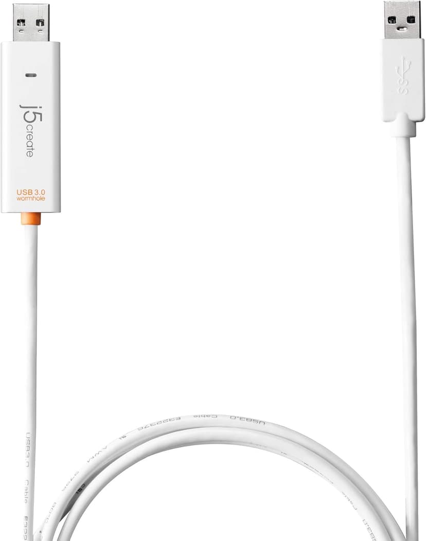j5create JUC500 Data, Keyboard, and Mouse Sharing/Transfer USB 3.0 Cable Transfer Data Between Mac and Windows [Wormhole Switch]