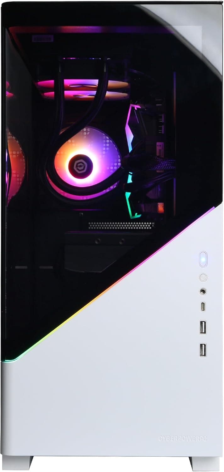 CyberPowerPC Gamer Xtreme VR Gaming PC, Intel Core i9-14900F 2.0GHz, GeForce RTX 5070 Ti 16GB, 32GB DDR5, 2TB PCIe 4.0 SSD, WiFi Ready & Windows 11 Home (GXiVR8720A9)