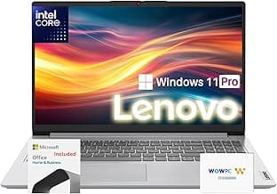 Lenovo Premium Series IdeaPad Laptop for Student & Business | Latest Model | 36GB RAM | 1.1TB SSD | 1 Year Office 365 w/ 1TB Cloud Storage | Intel Core | 15.6" | Win 11 Pro | w/WOWPC Recovery USB