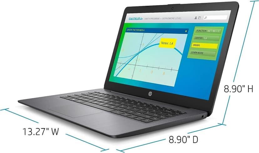 HP Stream 14-inch Laptop, Intel Celeron N4000, 4 GB RAM, 64 GB eMMC, Windows 10 Home in S Mode With Office 365 Personal For 1 Year (14-cb186nr, Brilliant Black) (9MV74UA#ABA)