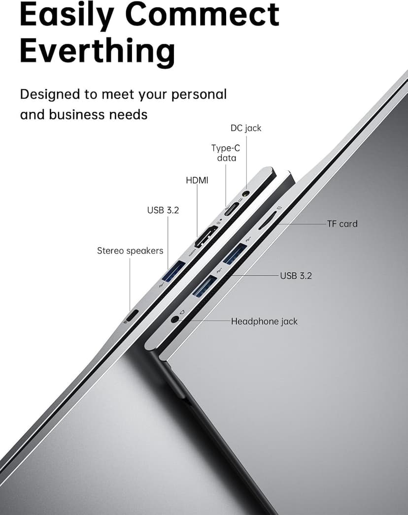 ACEMAGIC 2024 17.3Inch Laptop,FHD Display Laptop with Quad Core-12th Alder Lake N97(Up to 3.6GHz), 6000Mah Battery,16GB RAM 512GB ROM Business Laptop Computer.