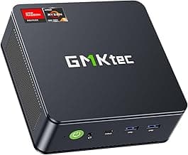 GMKtec Mini PC Ryzen 6600H (Upgraded 6600U), M6 Gaming Desktop Computer Dual NIC LAN 2.5G, AMD R5 6600H (6C/12T up to 4.50Ghz), 32G DDR5 RAM + 1TB PCle SSD, WiFi 6E, USB 4.0, BT 5.2, HDMI