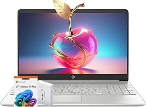 HP Latest 15" Laptop, Intel Celeron N4120 Quad-core Processor, 32GB RAM, 1TB SSD, 15.6" HD Micro Edge LED Display, Fast Charge, SD Card Reader, Windows 11 Pro, WOWPC Recovery USB (Renewed)