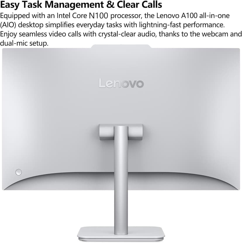 Lenovo 24 23.8" FHD All-in-One Desktop Computer for Home Office, Intel 4-Core Processor (Beat i3-1110G4), 32GB DDR4 RAM, 1TB PCIe SSD, WiFi 6, Bluetooth, Business AIO, Windows 11 Pro, Vent-Hear