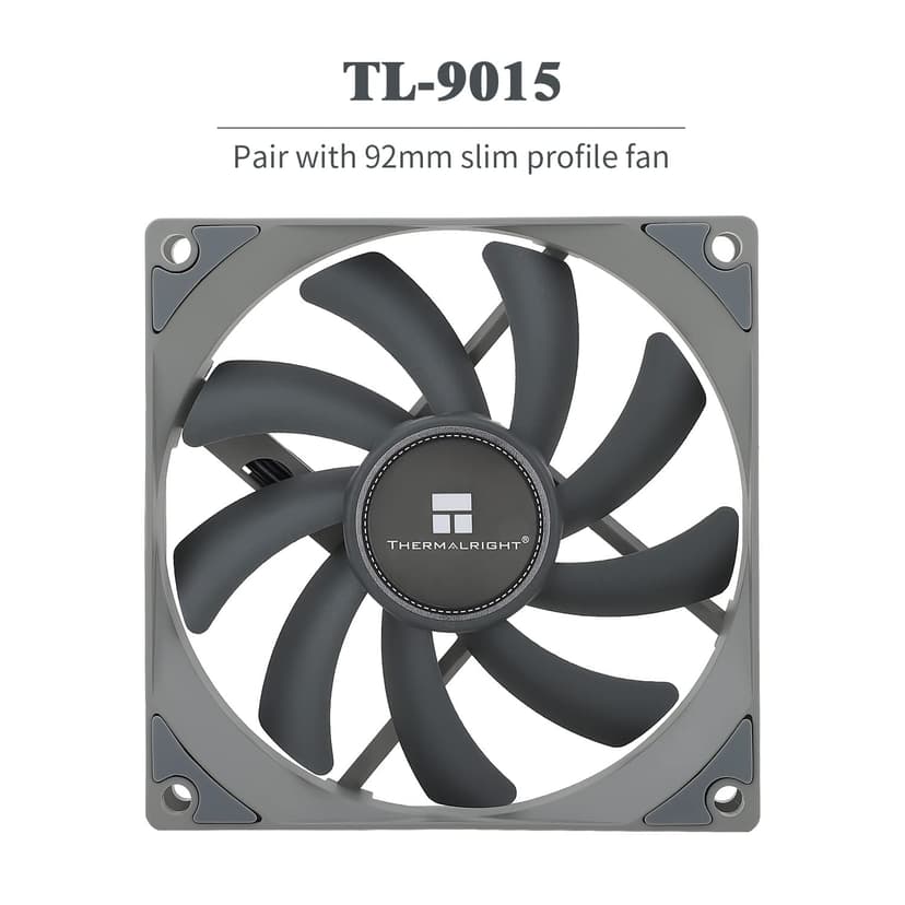 Thermalright AXP90-X53 Black Low Profile ITX CPU Air Cooler, 53mm Height, TL-9015B Slim PWM Fan ITX CPU Heatsink Cooler, AGHP Technology, for AM4/ AM5/Intel 1700/1150/1151/1200/1851(Black)