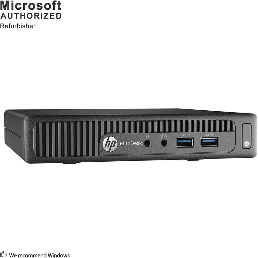 HP EliteDesk 800 G1 Tiny Computer Micro Tower PC, Intel Core i5-4590T, 8GB Ram, 256 GB SSD, WiFi, Windows 10 Pro (Renewed)