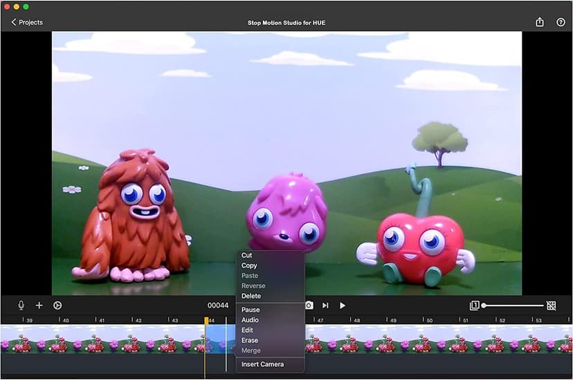 HUE Animation Studio: Complete Stop Motion Kit (Camera, Software, Book) for Windows/macOS (Red) with Carry Case