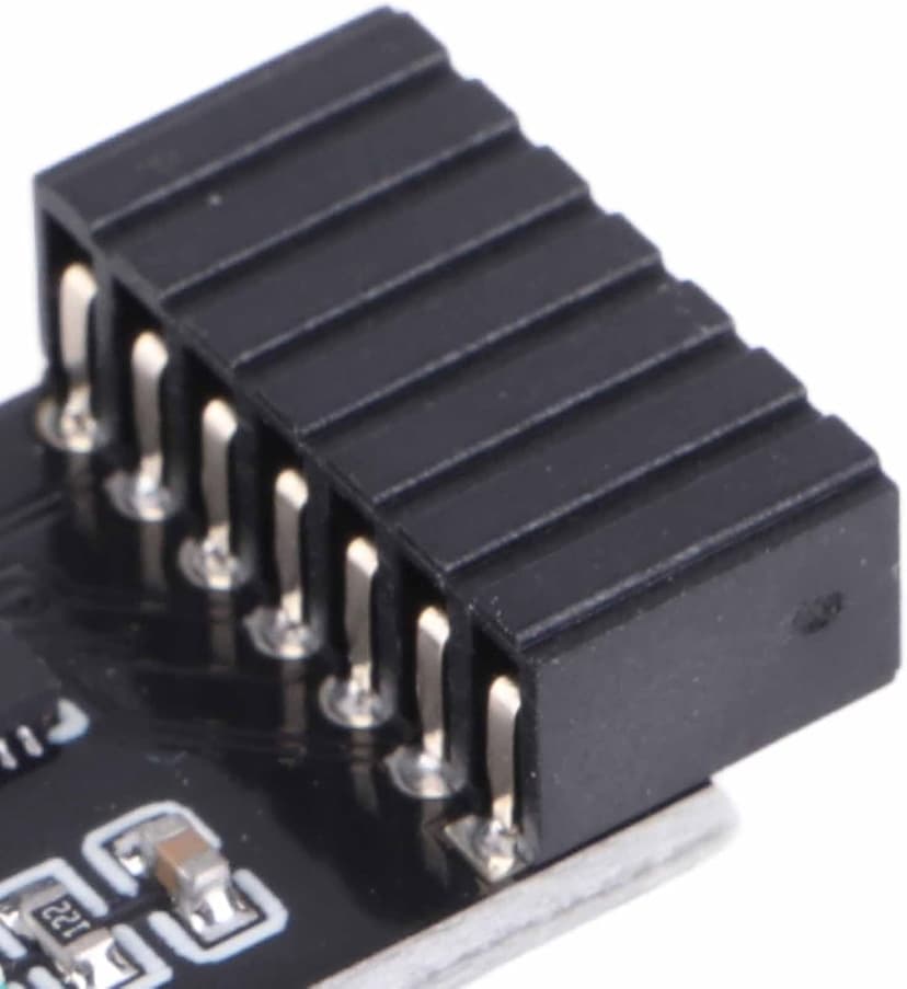 TPM 2.0 Module, Black PCB 14Pin SPI TPM 2.0 Encryption Security Module Remote Card Replacement TPM Chip Computer Components Fit for Motherboard Fit for Win11 System