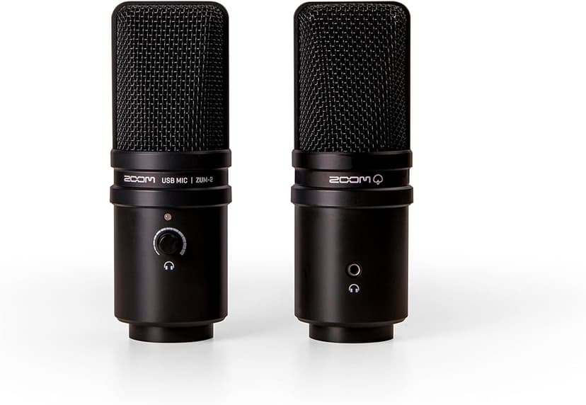 Zoom ZUM-2 Podcast Mic Pack, Podcast USB Microphone, Headphones, Tripod, Windscreen, USB Cable, For Recording and streaming Podcasts, Music, Voice-Overs, and more,Black