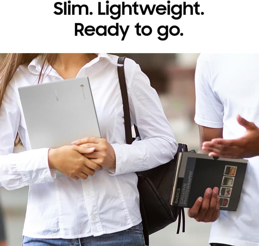 Samsung 14" Galaxy Chromebook Go Laptop PC Computer, Intel Celeron N4500 Processor, 4GB RAM, 64GB Storage, ChromeOS, XE340XDA-KA2US, Student Laptop, Back to School Ready, Silver